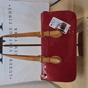 Louis Vuitton vintage 1993 Rouge vernis Rosewood Bag Very Limited Production